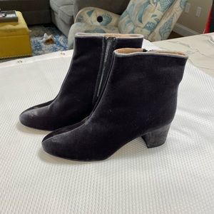 J. Crew Velvet Hadley Boots